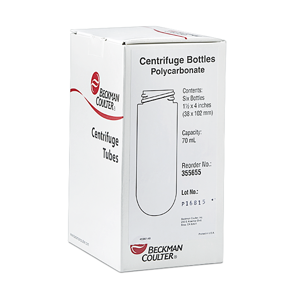 355655_70 mL Polycarbonate Bottle, 38 x 102mm - 6Pk