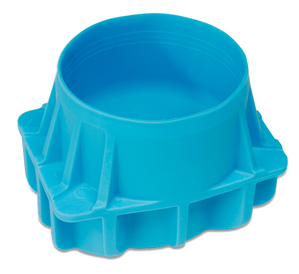 369384_100mm Diameter Polypropylene Bottle Conical Adapter, Quantity of Two